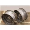 Image 1 : * Pair Of Automative Rims - !6 1/4" Diameter