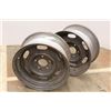 Image 3 : * Pair Of Automative Rims - !6 1/4" Diameter