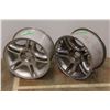 Image 1 : * Pair Of Automotive Rims - Don't Match - 18 1/2" Diameter
