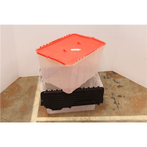 *(2) GSC Plastic Totes