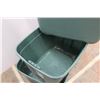 Image 3 : *(3) Type A Plastic Totes - 1 Lid Broken