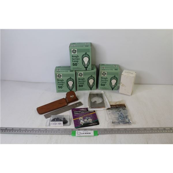 Rough Service Lamps - Schrade Blade Hone Steel - Hasp w/Adjustable Stop - Misc. Items