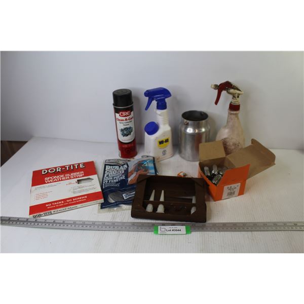 WD-40 - Carb Cleaner - Auto Sponge Weather Strip - Lug Nuts - Misc. Items