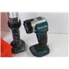 Image 2 : (2) Makita Flashlights & Lamp (18volt - no batteries) - (10) Organizing Drawers
