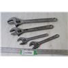 Image 1 : (4) Crescent Wrenches (375 - 300 - 200mm)