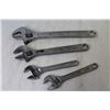 Image 4 : (4) Crescent Wrenches (375 - 300 - 200mm)