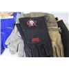 Image 3 : (5) Pair of Welding Gloves - Leather Gauntlet Style Lined Mits