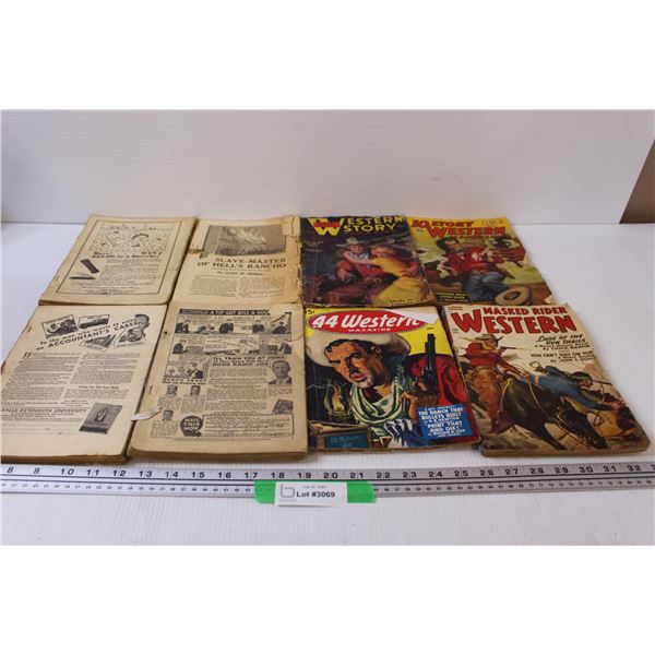 (8) Vintage Western Stories (Magazines, 1940's Era)