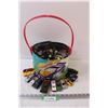 Image 1 : Bucket of Hot Wheel Toy Cars - Assorted