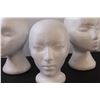 Image 3 : (3) Mannequin Heads (Foam) - (2) 11" Tall, (1) 10" Tall