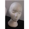 Image 4 : (3) Mannequin Heads (Foam) - (2) 11" Tall, (1) 10" Tall