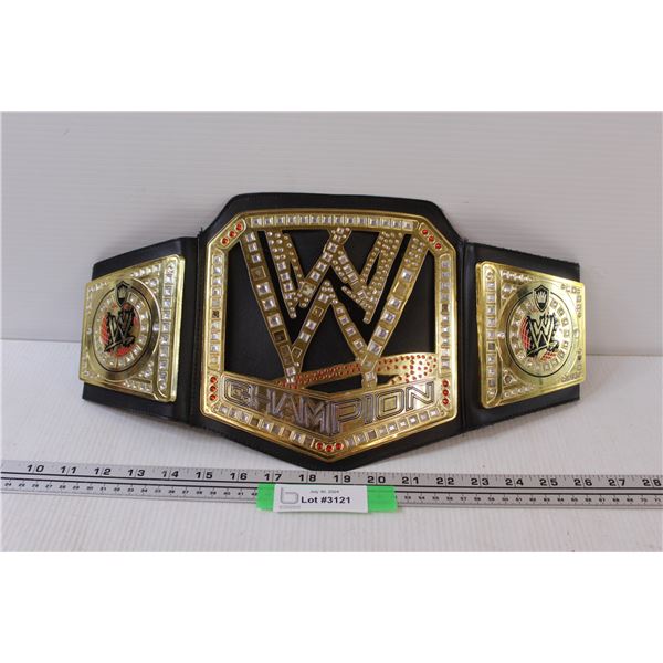 WWE "Replica" Vinyl Belt - 16" Wide, as is