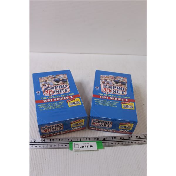 (2) NFL 1991 Trading Cards - NIB