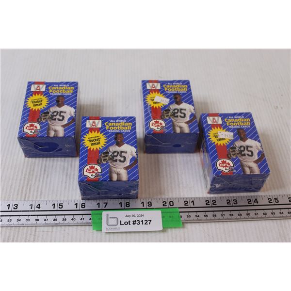 (4) CFL 1991 Trading Cards - NIB