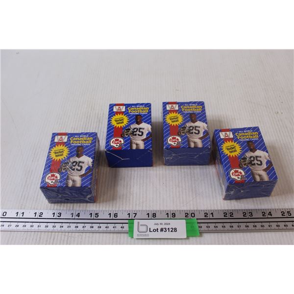 (4) CFL 1991 Trading Cards - NIB