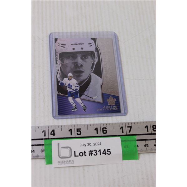 Upper Deck 2017 Auston Matthews 2nd Year Insert Hockey Card