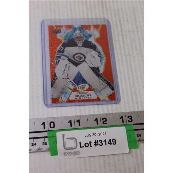 Upper Deck 2019-2020 Connor Hellebuyck Orange Ice Insert Card