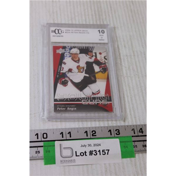 Upper Deck 2008-2009 Peter Regin Young Guns Rookie Hockey Card