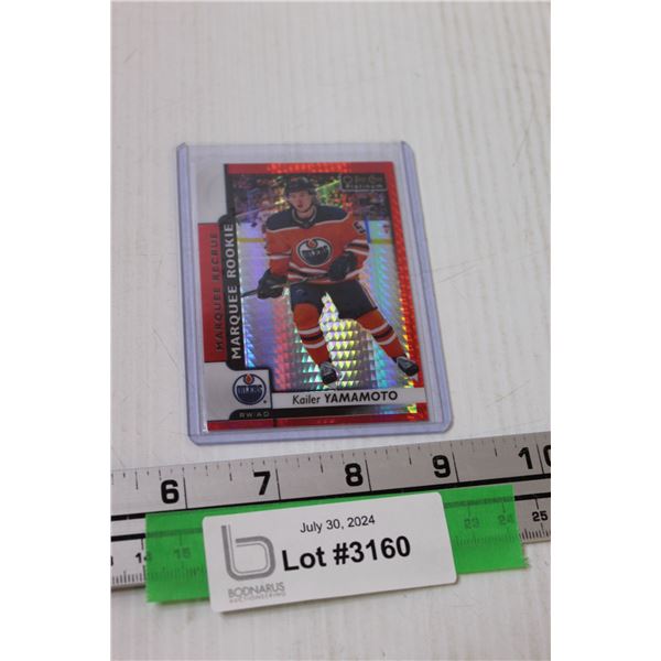 OPC 2018 Kailer Yamamoto Platinum Red Prisim Rookie Hockey Card
