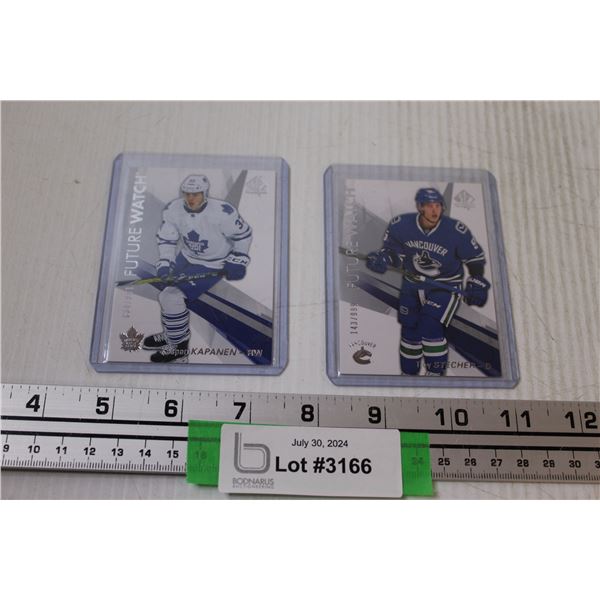 Upper Deck 2015-2016 Rookie Hockey Cards (Kapanen & Stecher)