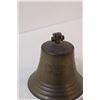 Image 2 : Brass Captains Bell - Mountable - 6" x 5" - Bell's clapper missing