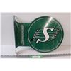 Image 1 : Saskatchewan Roughriders Metal Mountable Sign - 17" x 14"