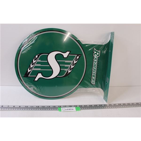 Saskatchewan Roughriders Metal Mountable Sign - 17" x 14"