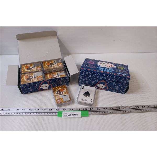 (2) Packages of BC Lions Playing Cards (24 Decks in Total, Appears New)