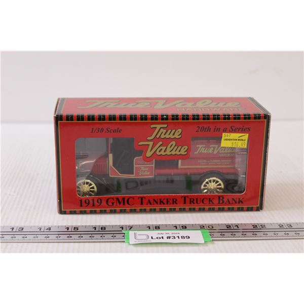 GMC Tanker 1919 Coin Bank Model Truck - NIB