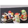 Image 2 : (4) Salt & Pepper Shaker Sets: Snowmen & Teddy Bears