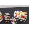 Image 3 : (4) Salt & Pepper Shaker Sets: Snowmen & Teddy Bears