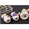 Image 6 : (4) Salt & Pepper Shaker Sets: Snowmen & Teddy Bears