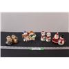Image 1 : (4) Salt & Pepper Shaker Sets: Snowmen & Puppies & Santa