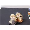 Image 2 : (4) Salt & Pepper Shaker Sets: Snowmen & Puppies & Santa