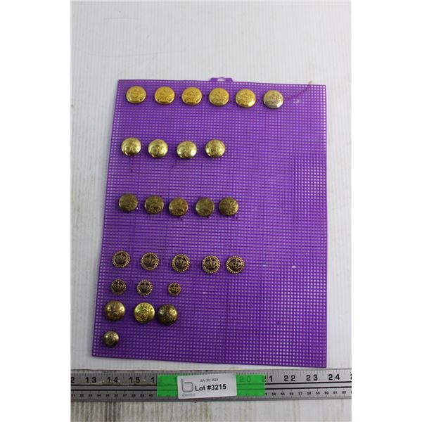 Assorted Military Buttons