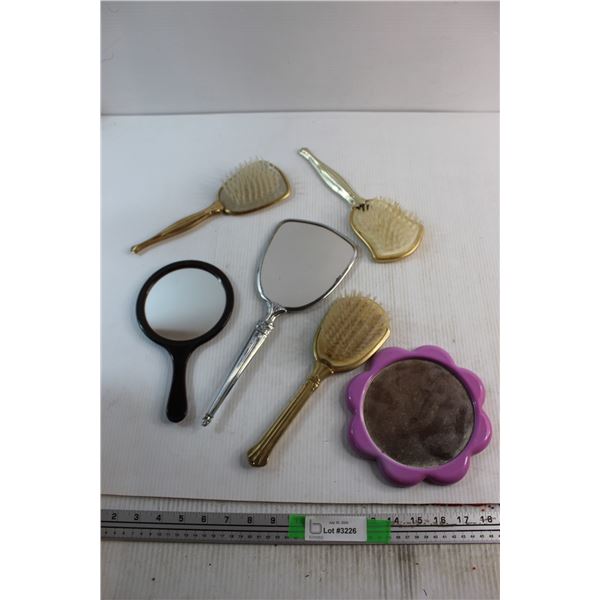 Vintage Brushes and Mirrors
