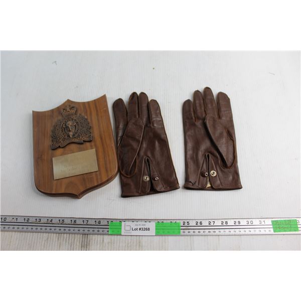 RCMP Wall Decoration and Gloves