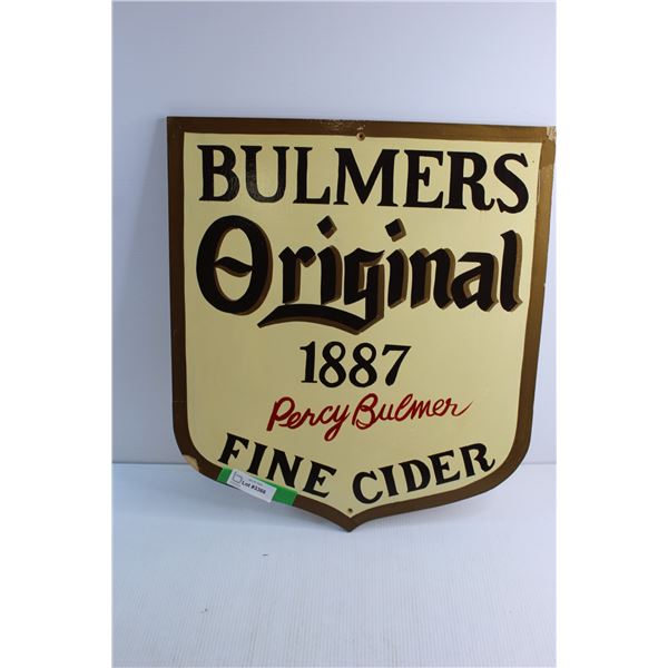 Bulmer's Sign - 22'' x 19''
