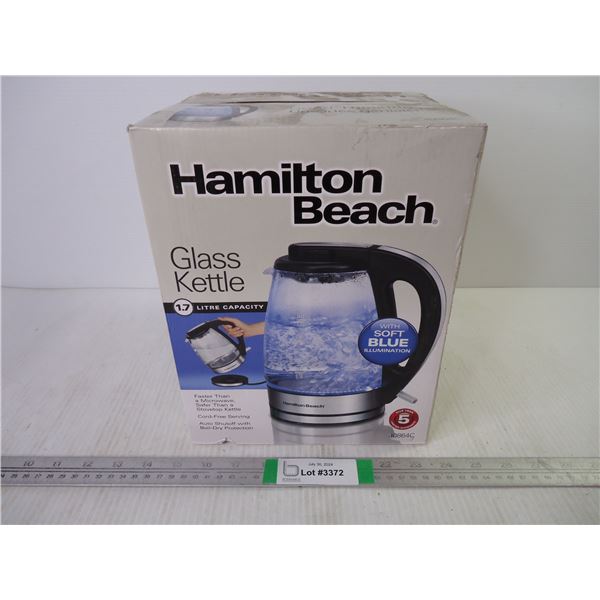 Hamilton Beach Glass Kettle 1.7 Litre Capacity (sealed)