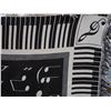 Image 3 : Vintage Musical Piano Afghan-64"x48"