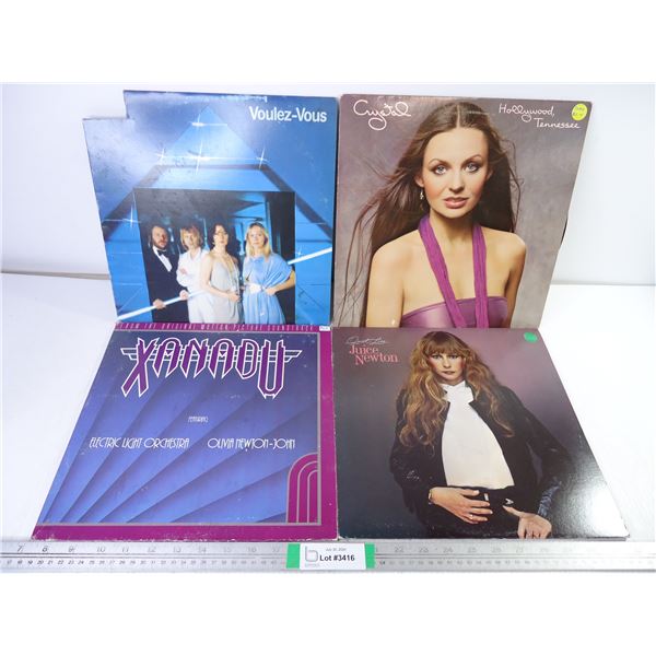(4) Lp's-ABBA, Juice Newton, Xanadu and Crystal