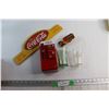 Image 1 : Coca Cola Sign, Vending Machine Toy and Misc.