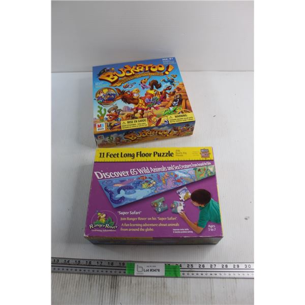 Buckaroo Game and 11 ft Long Floor Puzzle