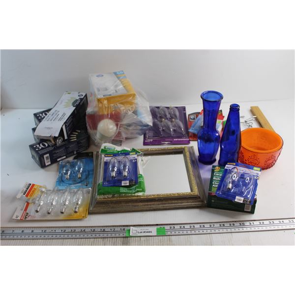 Mirror, Light Bulbs and Misc.