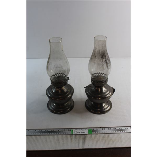 (2) Kerosene Lamps