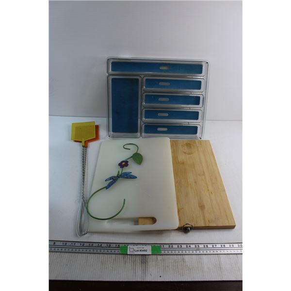 Cutting Boards, Dish Rack and Misc.