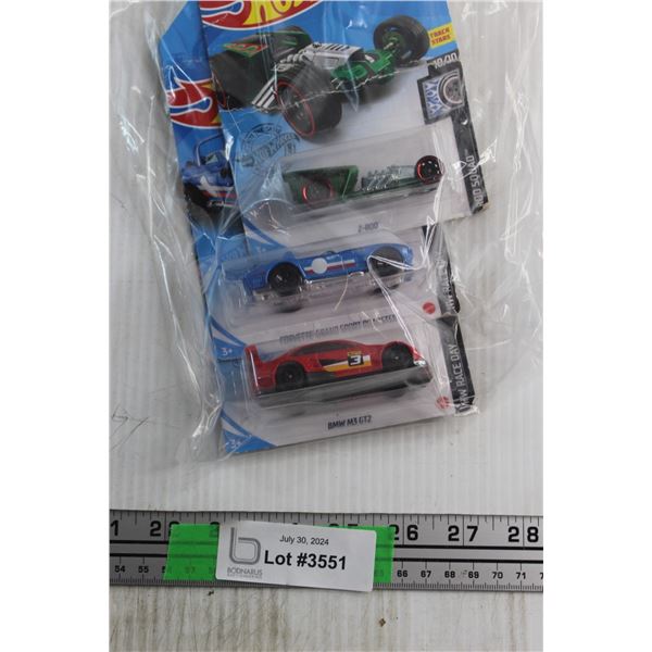 (3) Hot Wheels Car Toys
