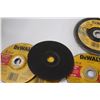 Image 3 : (8) 6" Metal Cutting Discs, (2) 7" 80 Grit Flap Disc, (1) 7" Masonry Cutting Wheel