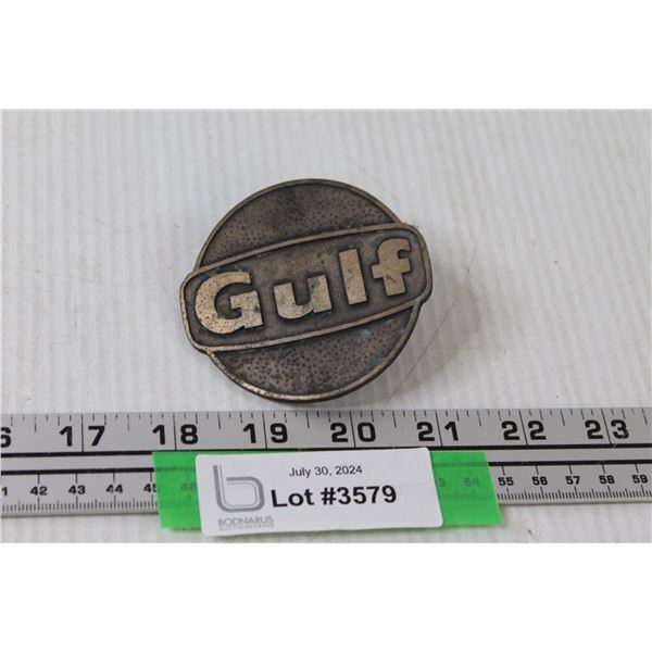 Gulf Metal Emblem - 3"