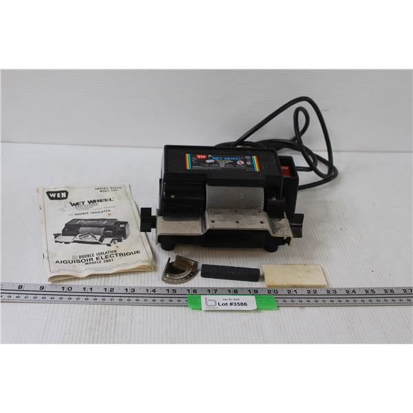 WEN Wet Stone Knife  Sharpener - Powers On, as is